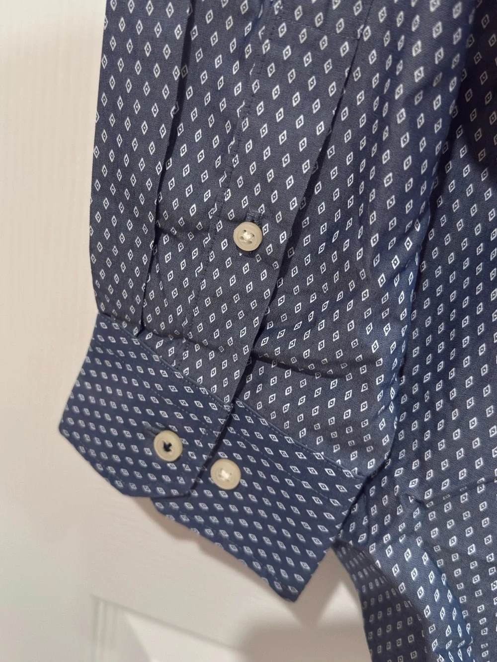 Banana Republic Patterned Button-Up Non-Iron Camden Fit Dress Shirt